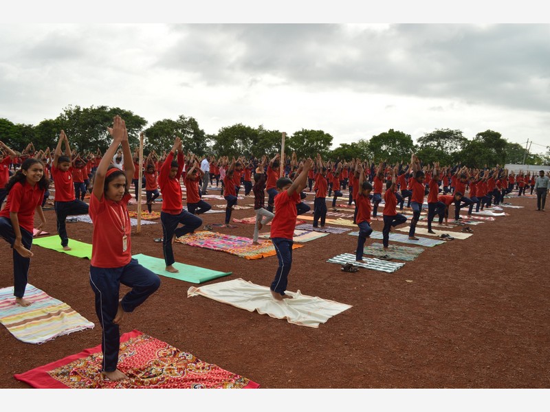 International Yoga Day Celebration at KLE Campus, Ankali 🧘